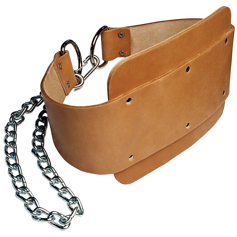 Weightlifting Leather Dip Belt
